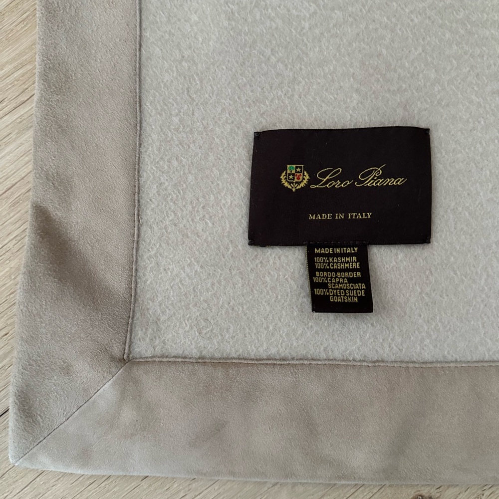 LORO PIANA Cashmere Blanket, measuring 57 inches x 75 inches